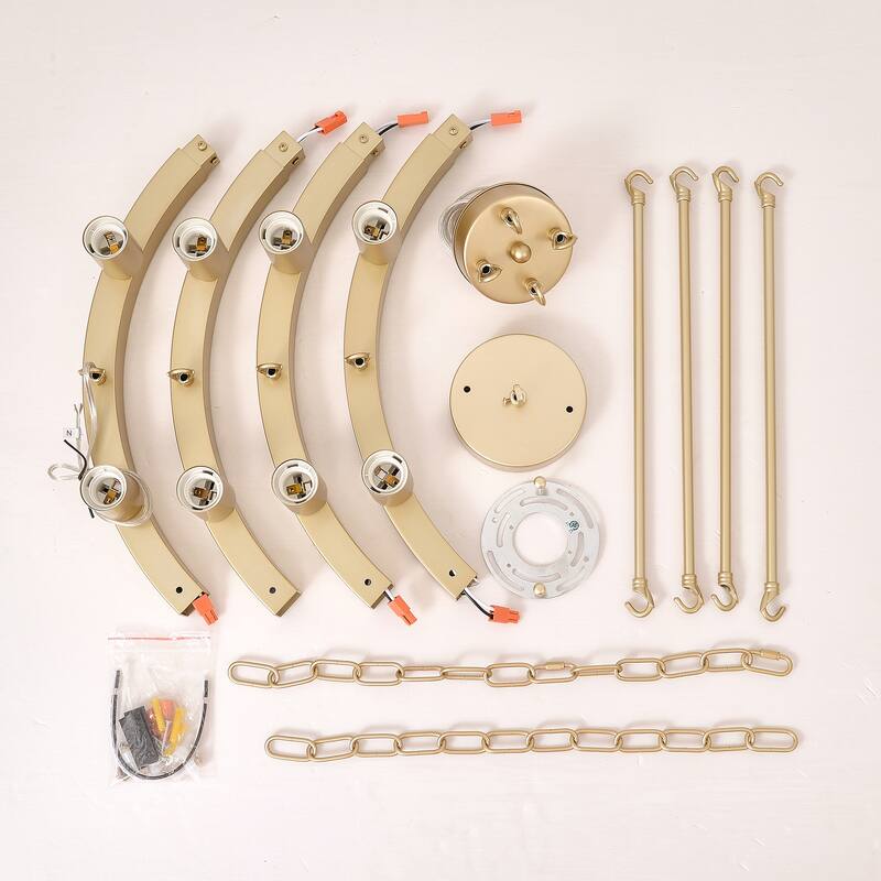 Wagon Wheel Chandelier Modern Small Round Chandelier for Living Room Kitchen Island Foyer-Gold-E12-No Included Bulbs