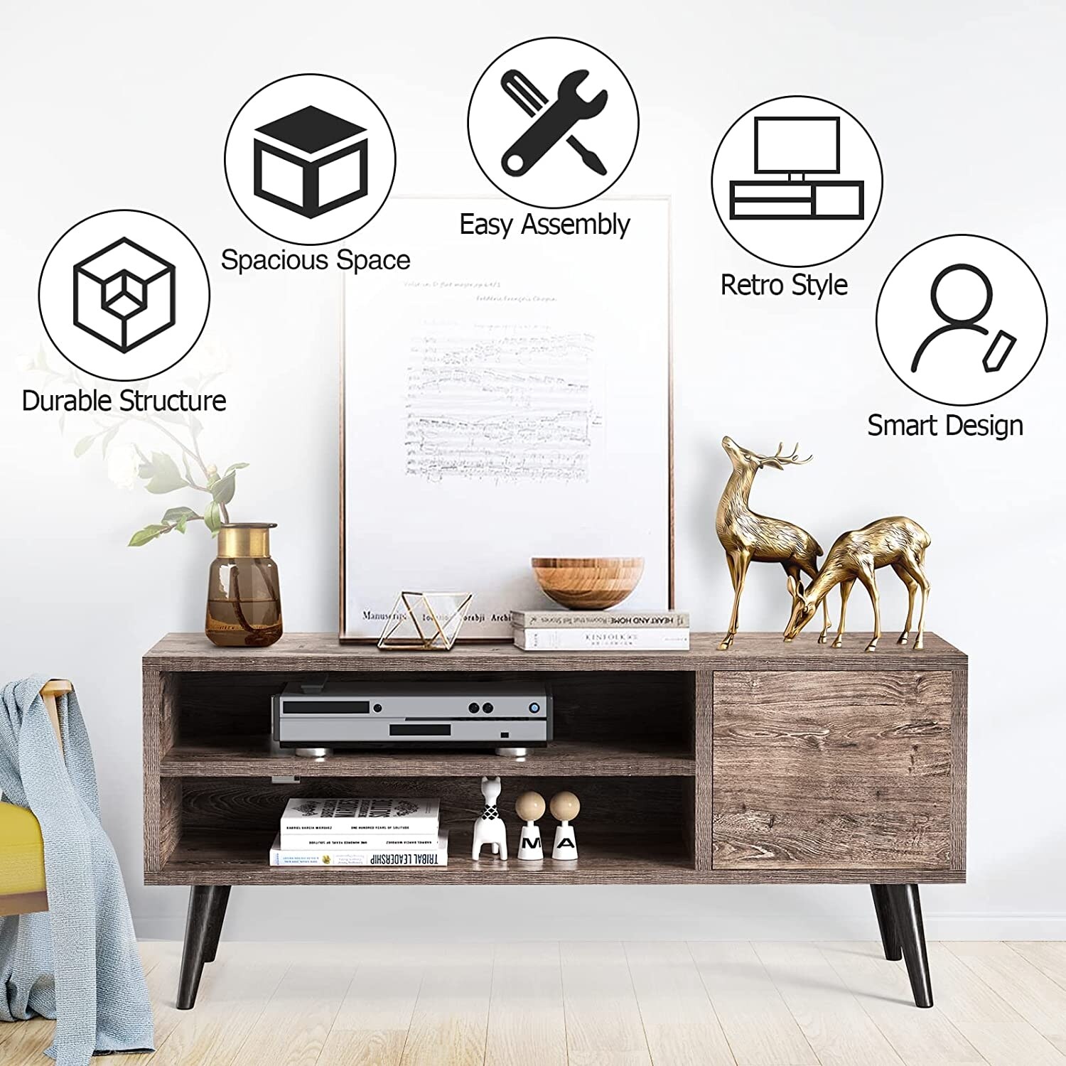 Retro entertainment console top