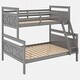 preview thumbnail 17 of 17, Twin over Full Bunk Bed with ladder, Safety Guardrail, Perfect for Bedroom