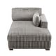 preview thumbnail 49 of 150, 42" W Plush Corduroy Upholstered Chaise Lounge Sleeper for Living