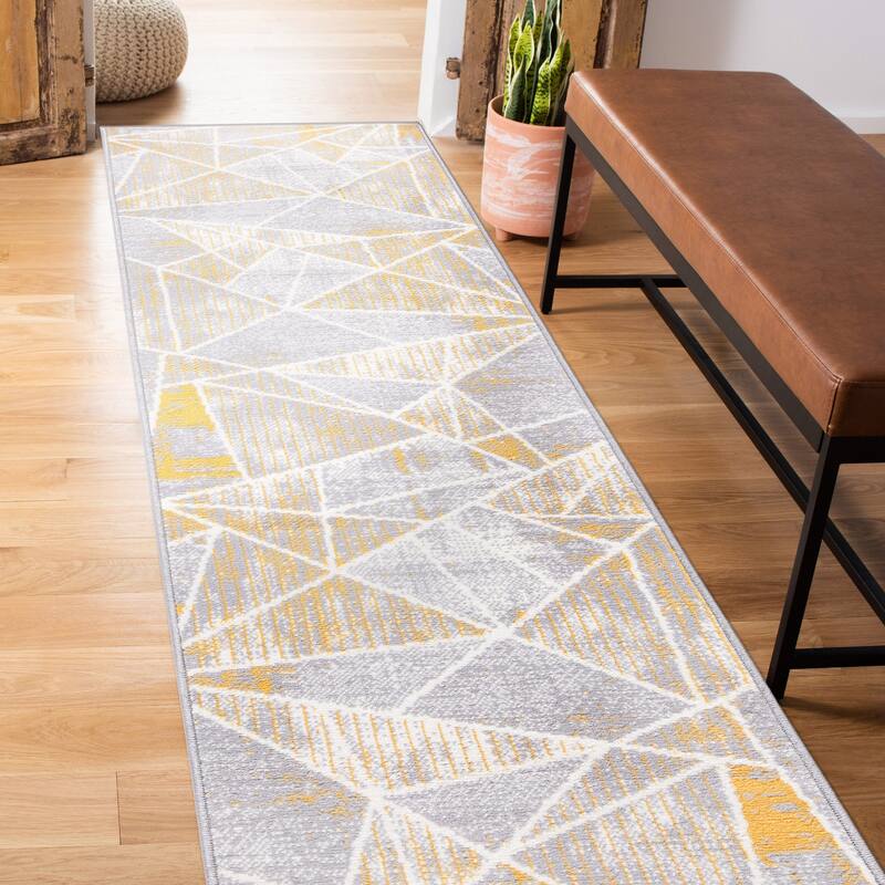 World Rug Gallery Geometric Modern Area Rug