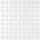 preview thumbnail 14 of 17, Merola Tile Metro Basketweave White w/ Glossy White Dot 11-3/4" x 11-3/4" Porcelain Mosaic Floor and Wall Tile
