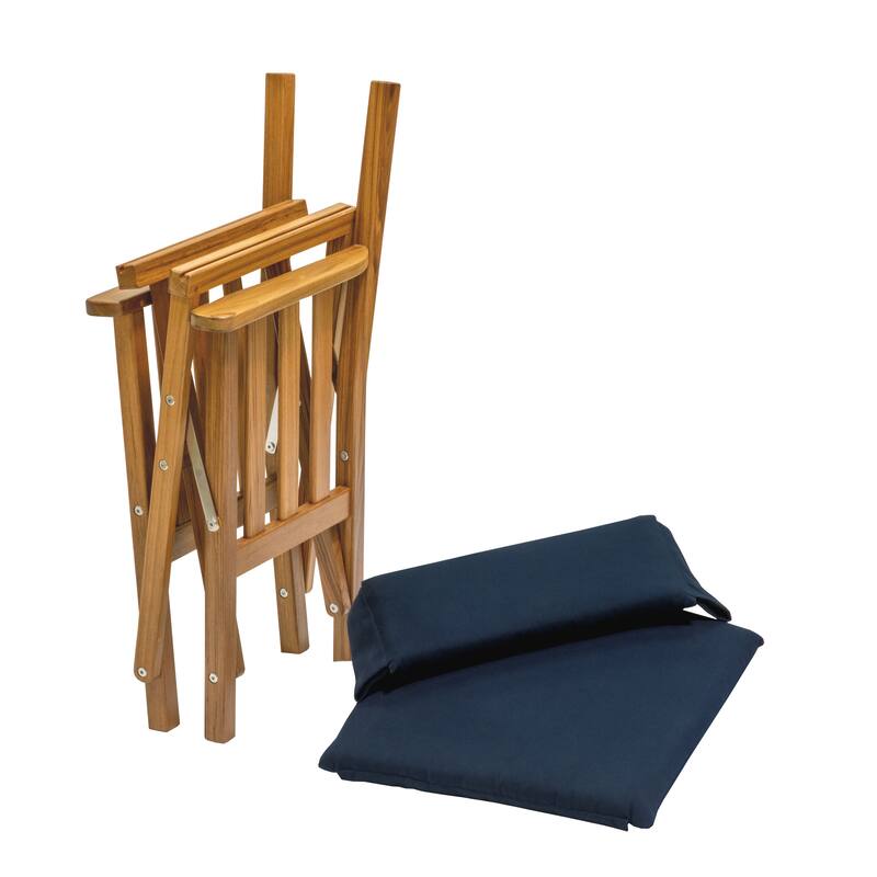 Director's Chair II with Cushion Seat Covers - 19-3/4" W x 35-1/2" x 24-1/2" D