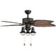 preview thumbnail 5 of 4, Prominence Home Ocean Crest Tropical 52" Aged Bronze LED Ceiling Fan, Lantern Light Mocha Blades, 3 Speed Remote