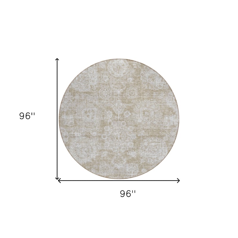 HomeRoots Floral Transitional Rectangle Outdoor Rug