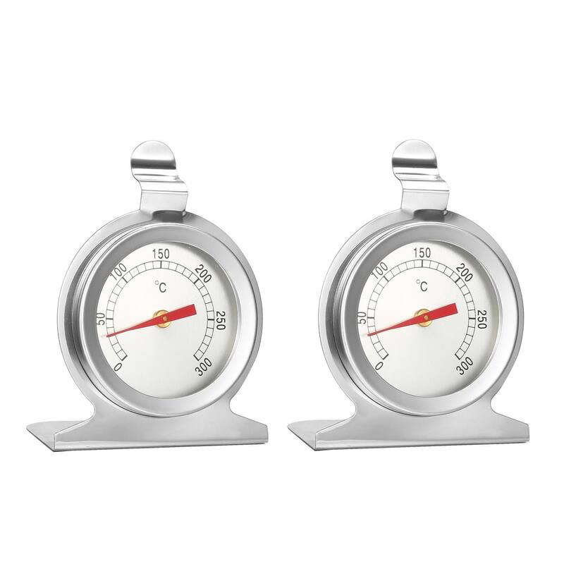 Oven Thermometer 0-300C Stainless Steel Instant Read Temperature Gauge 2pcs - 0C-300C