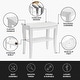 preview thumbnail 13 of 27, Bamboo Shower Bench Spa Stool - Wood 2-Tier Seat, Foot Rest Shaving Stool with Non-Slip Feet + Storage Shelf