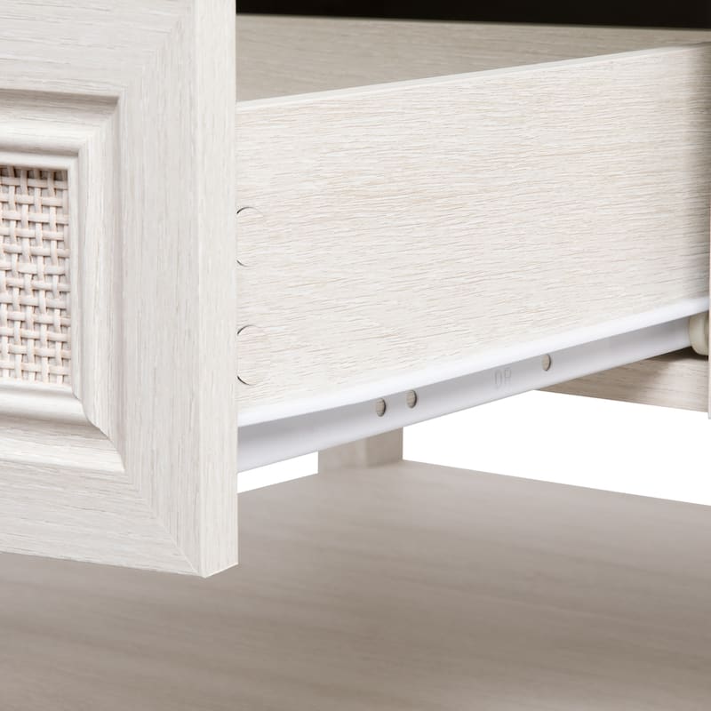 Drawer Natural Rattan Coffee Table