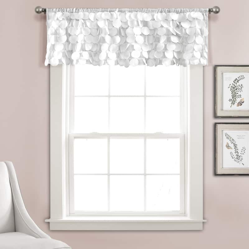 Lush Decor Gigi Delicate Textured Window Valance