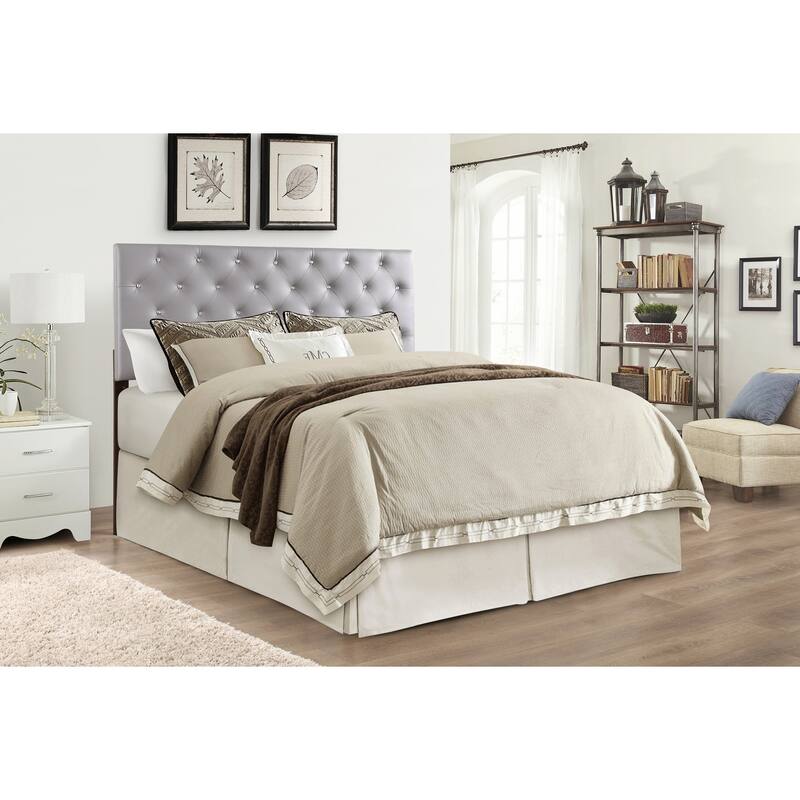 Queen Bed Headboard, Light Grey Tufted Headboard, Home Bedroom Decor