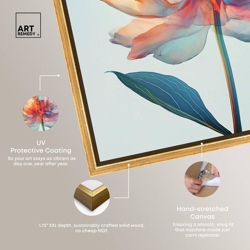 Peony Phases Canvas by Art Remedy