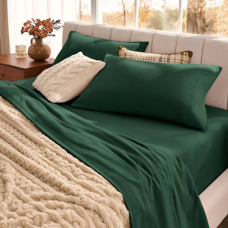 Bare Home Organic Cotton Flannel Sheet Set