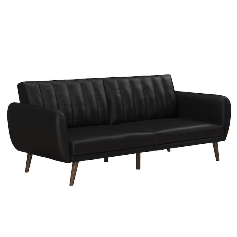 The Novogratz Brittany Faux Leather Futon Sofa Bed