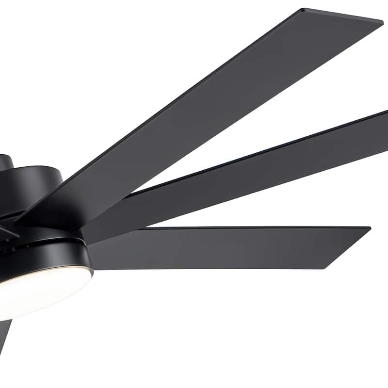 36/42/52/56/62/72/84-Inch Reversible Blade Integrated LED Ceiling Fan with Light Remote