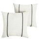 preview thumbnail 26 of 42, Sorra Home Sunbrella Outdoor Double Petite Flange Pillow Set of 2
