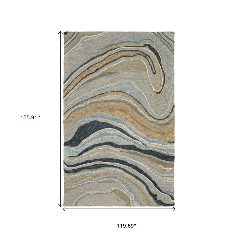 HomeRootsAbstract Modern Rectangle Area Rug