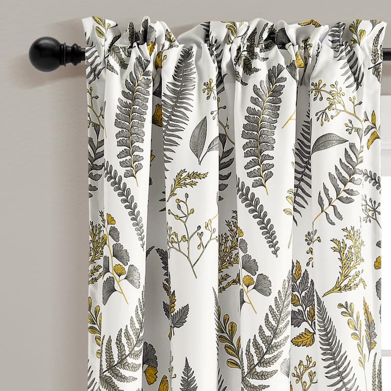 Lush Decor Devonia Allover Light Filtering Window Curtain Panel Pair