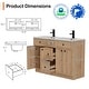 preview thumbnail 83 of 112, 36"/48"/60"/72" Bathroom Vanity Set with Sink & Faucet
