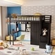 preview thumbnail 26 of 33, Twin size Loft Bed with Bookshelf,Drawers,Desk,and Wardrobe