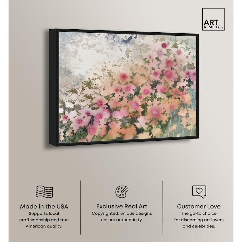 Roseate Remnants Canvas by Art Remedy