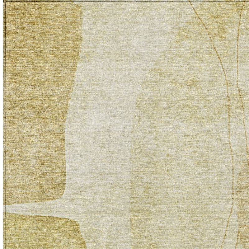 HomeRoots Abstract Transitional Rectangle Outdoor Rug