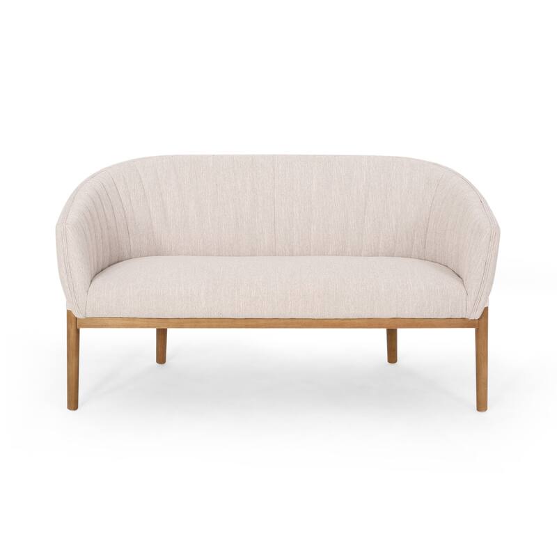 Mid Century Modern Straight Design Loveseat