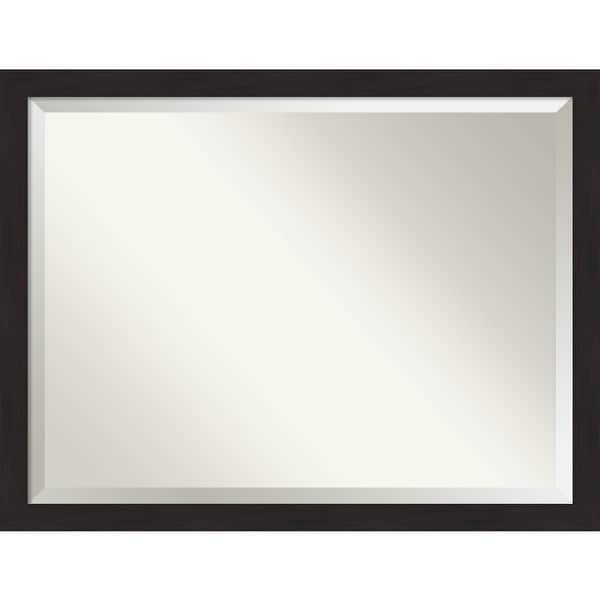 slide 2 of 38, Beveled Bathroom Wall Mirror - Furniture Espresso Narrow Frame