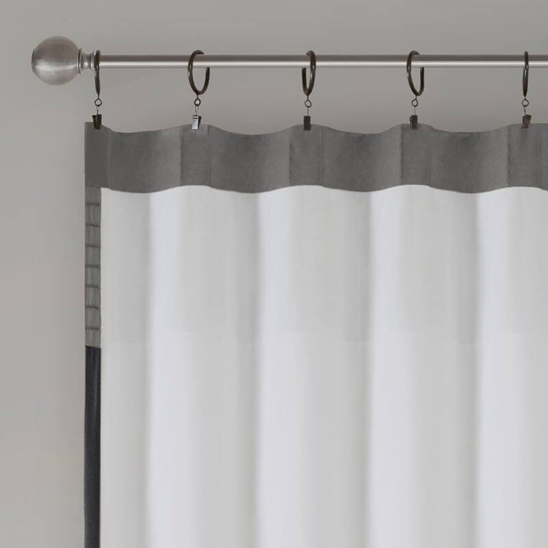 Polyoni Pintuck Curtain Panel(Only 1 Pc Panel)