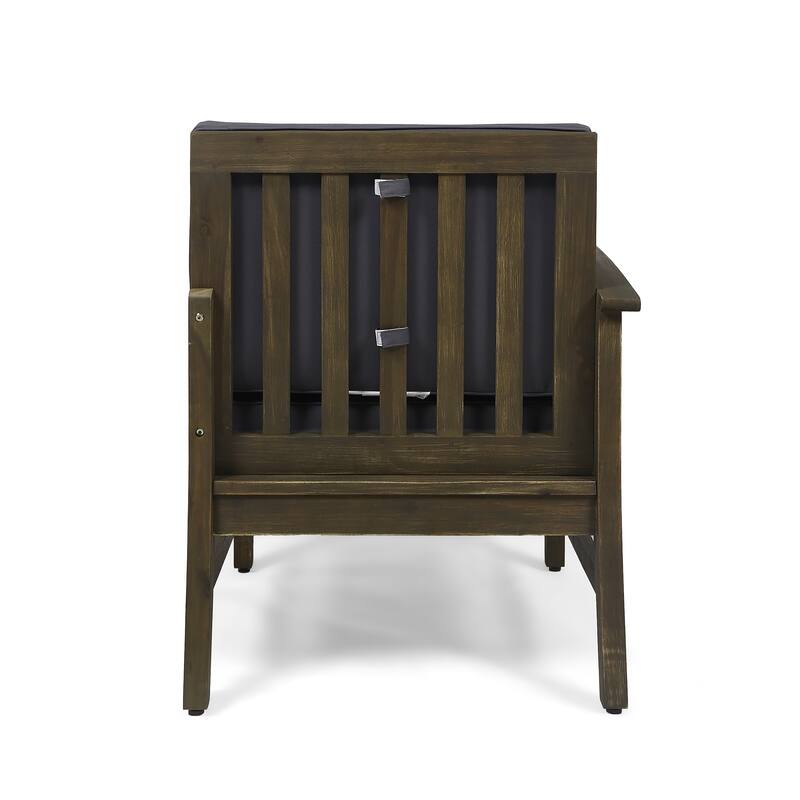 Perla Outdoor Acacia 4-pc. Cushioned Sofa and Table Set by Christopher Knight Home