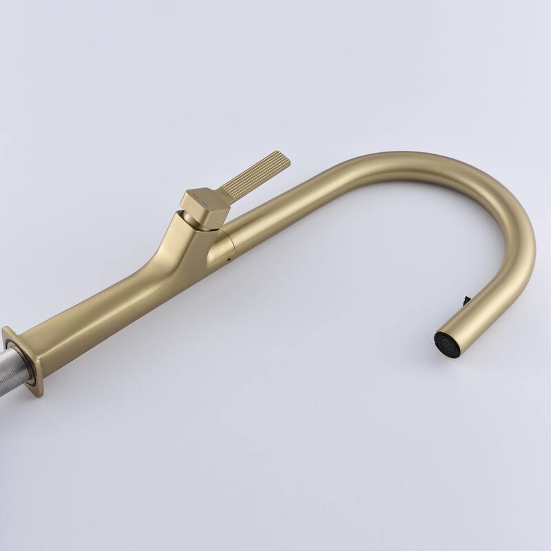 Single Handle Kitchen Faucet with Pull Down Sprayer Brass Single Hole Brass Pull Down Kitchen Sink Faucets