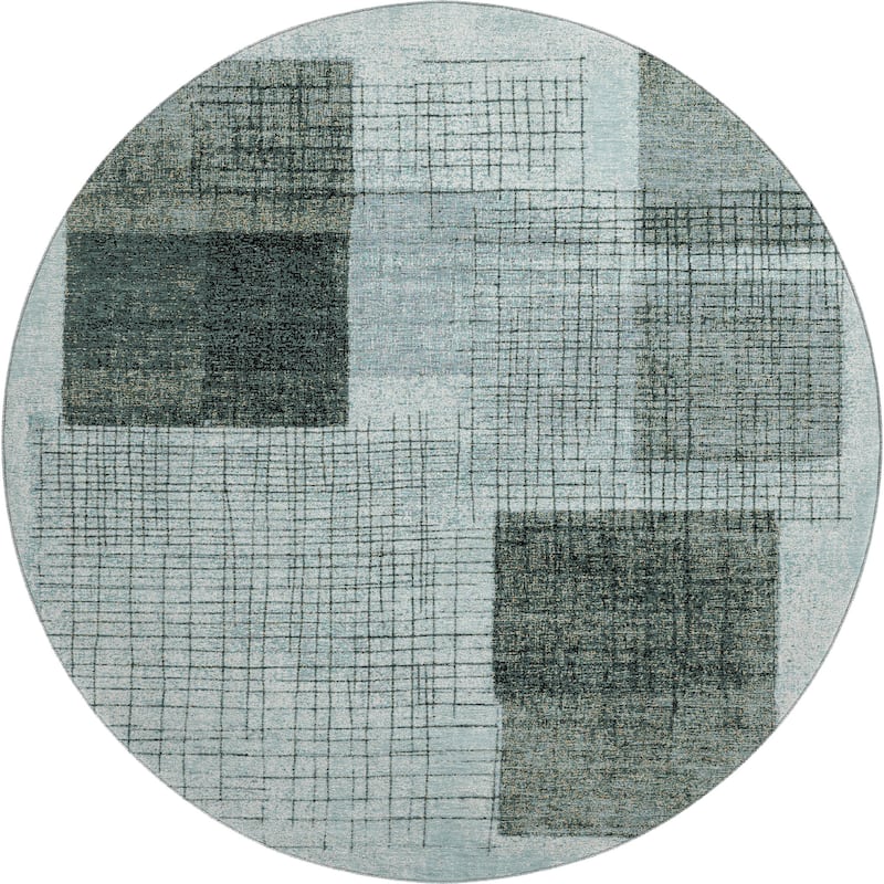 Premium Washable Super Soft Geo Hatch Mayfield Rug