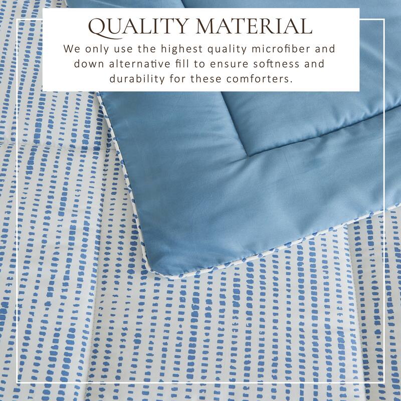 Linery & Co. All Season Down Alternative Reversible Comforter Set