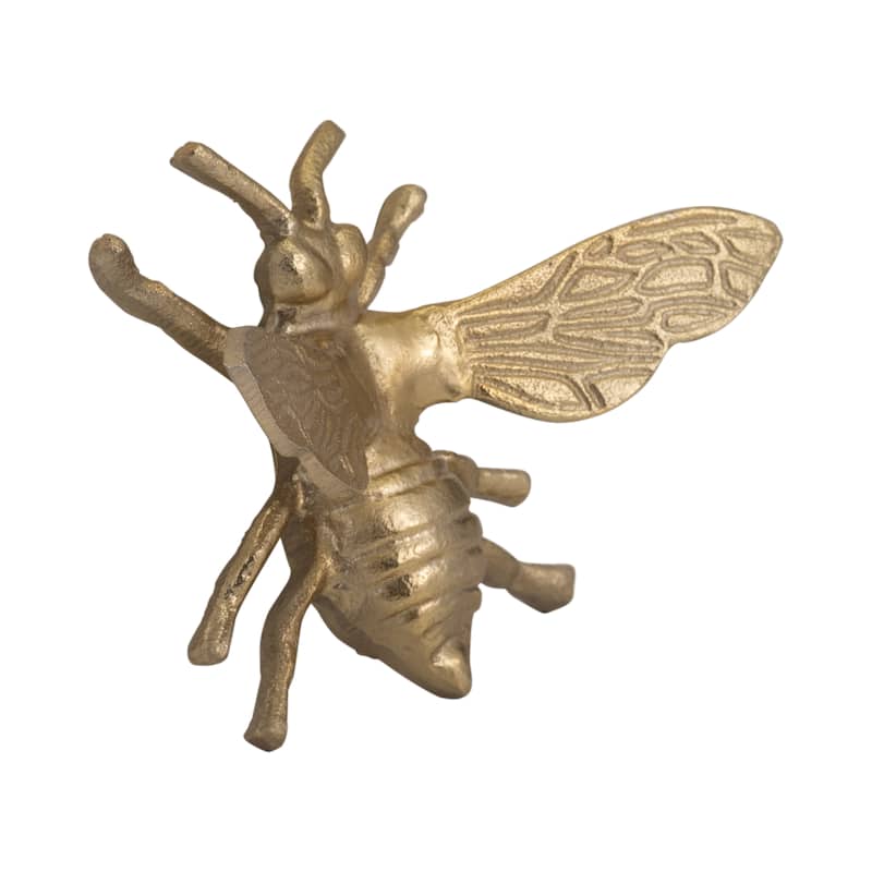 Sagebrook Home Artisan-Inspired Bee Figurine, Elegant Home Accent Piece - 7" x 6" x 3"