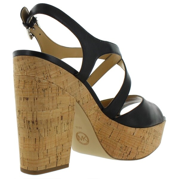 michael michael kors abbott platform wedge sandals
