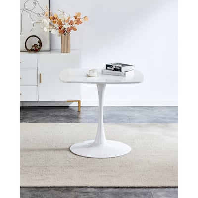 MDF 31 in. Dining Table Seats 4 with Metal Legs