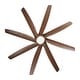 preview thumbnail 12 of 16, 72" Gold Transitional Walnut 8 ABS Blades Propeller Ceiling Fan with Dimmable LED Light and Remote Control, DC Motor