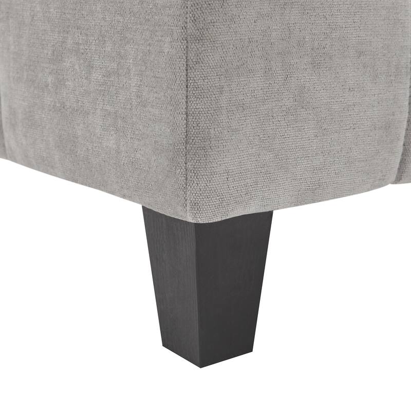 103.5" Chenille U-Shaped Sectional Sofa with Dual Chaise Lounges and Storage Pockets