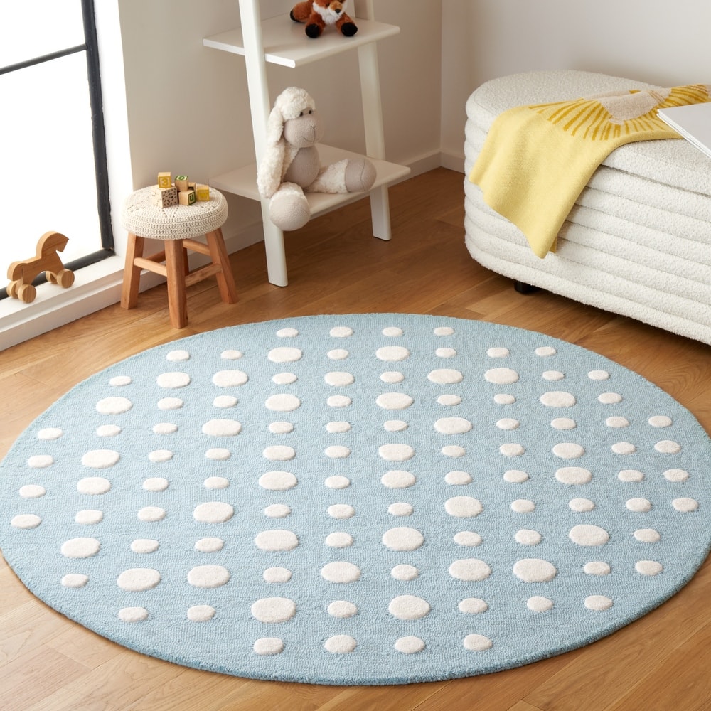 SAFAVIEH Handmade Kids Lexus Dots Wool Rug
