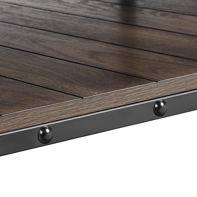Hyssop Farmhouse 47-inch Steel 1-Shelf Coffee Table by Furniture of America