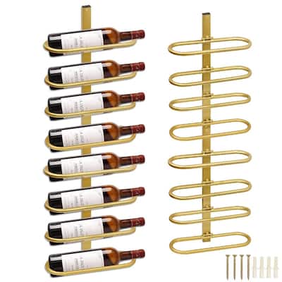 Wine Rack Wall Mounted - 10.2"D x 3.5"W x 16.1"H