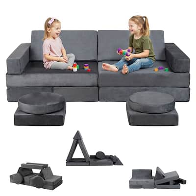 18-Piece Soft Building Blocks Set for Kids – Educational Foam Block Sofa for Climbing, Stacking & Creative Play