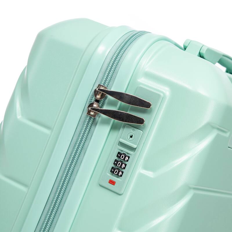 20 Inch ABS Hard Shell Travel Checked Luggage, Scratch Resistant Surface Four Multi-Directional Wheels, With Combination Lock