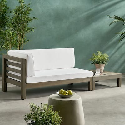 Farmhouse Storage Narrow Hallway Bench with Wood Legs