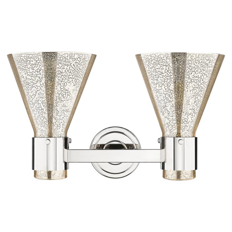 Innovations Lighting Downtown Urban - Lawton Cone - 2 Light 16" Wall-Mounted Bath Vanity Light
