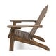 preview thumbnail 25 of 32, Hollywood Outdoor Outdoor Acacia Wood Foldable Adirondack Chairs (Set of 2) by Christopher Knight Home