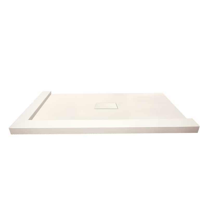 Transolid FZSDT5140C 51-3/16" x 40-1/2" Rectangular Shower Base with - Cameo