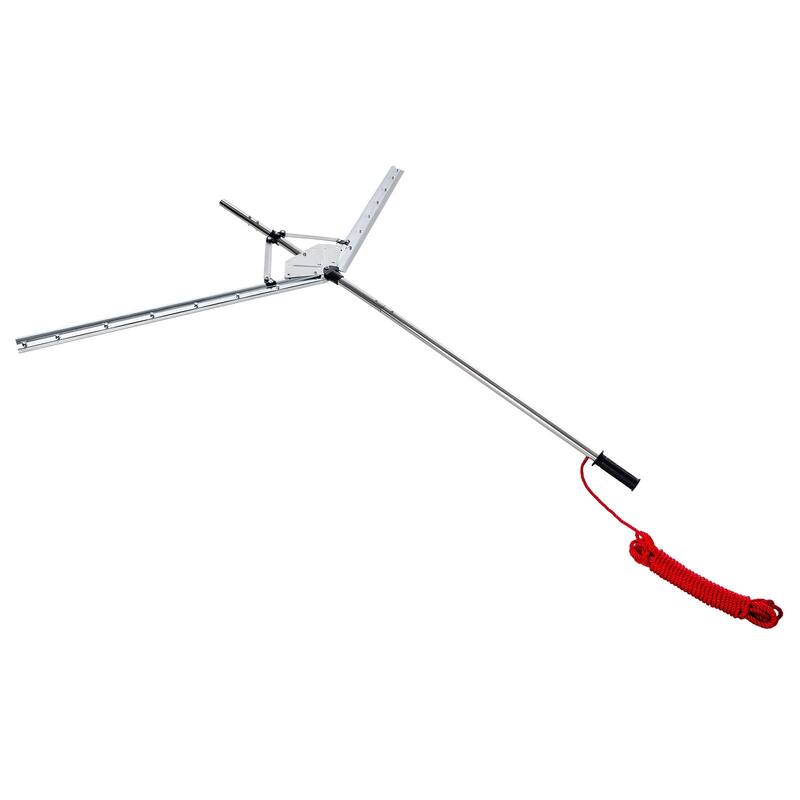 Lake Weed Cutter with 62" Cutting Width and Steel Blades - 61.81 x 57.09 x 1.18 in