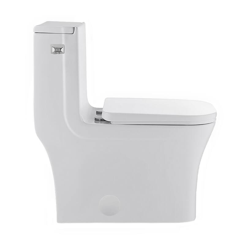 Concorde One Piece Square Left Side Flush Handle Toilet 1.28 gpf