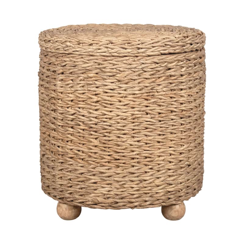 Tropical Round Side Table With Storage by East at Main