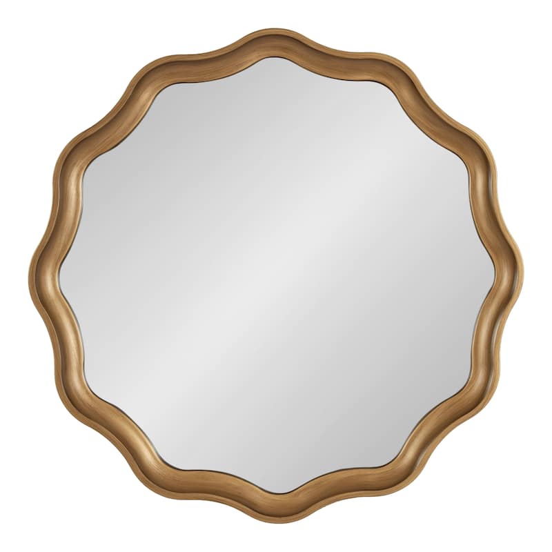 Kate and Laurel Hatherleigh Round Scallop Mirror